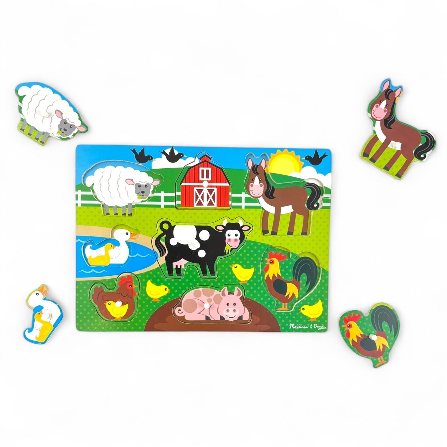 Farm Peg Puzzle - 8 Pieces