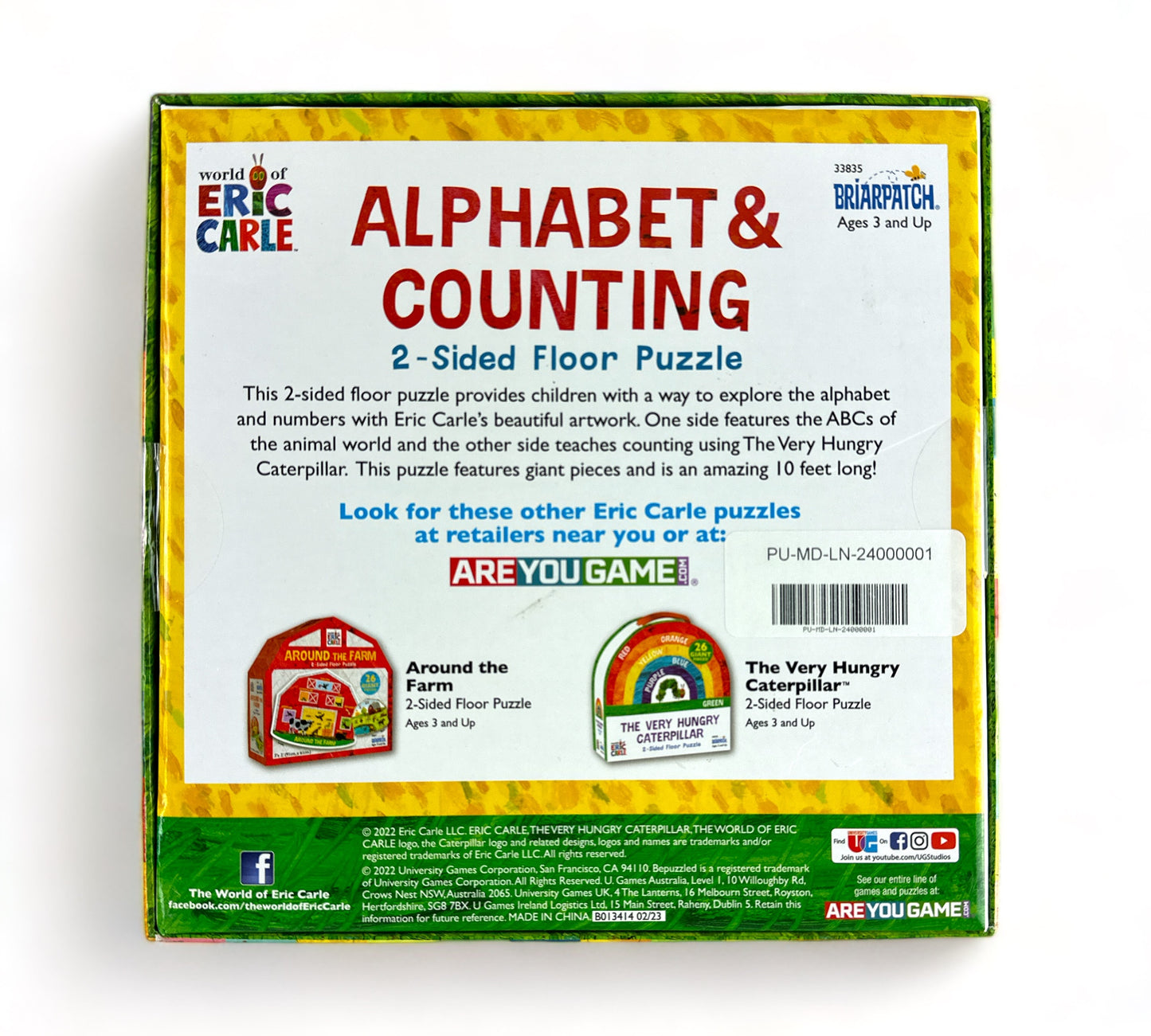 The World of Eric Carle Alphabet & Counting 2-Sided Floor Puzzle