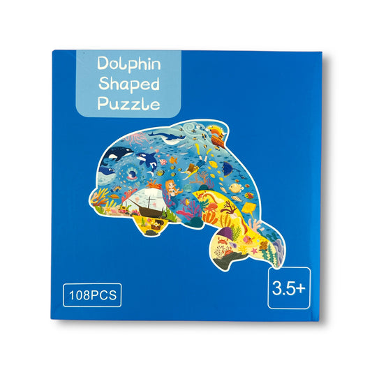 50 Pieces Dolphin Animal Shaped Kids Puzzle
