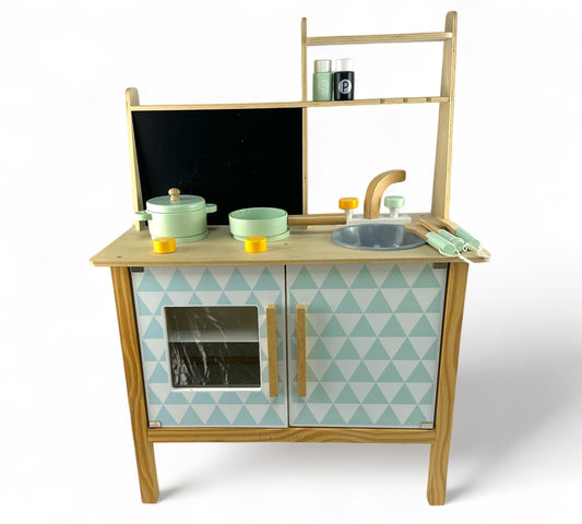 Wooden Kitchen Play Set With Accessories
