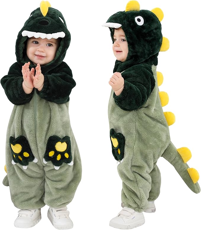 Toddler Dinosaur Jumper With Hood Costumer