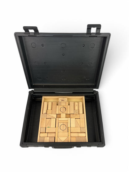 Wooden Building Block Set Castle Blocks Kit