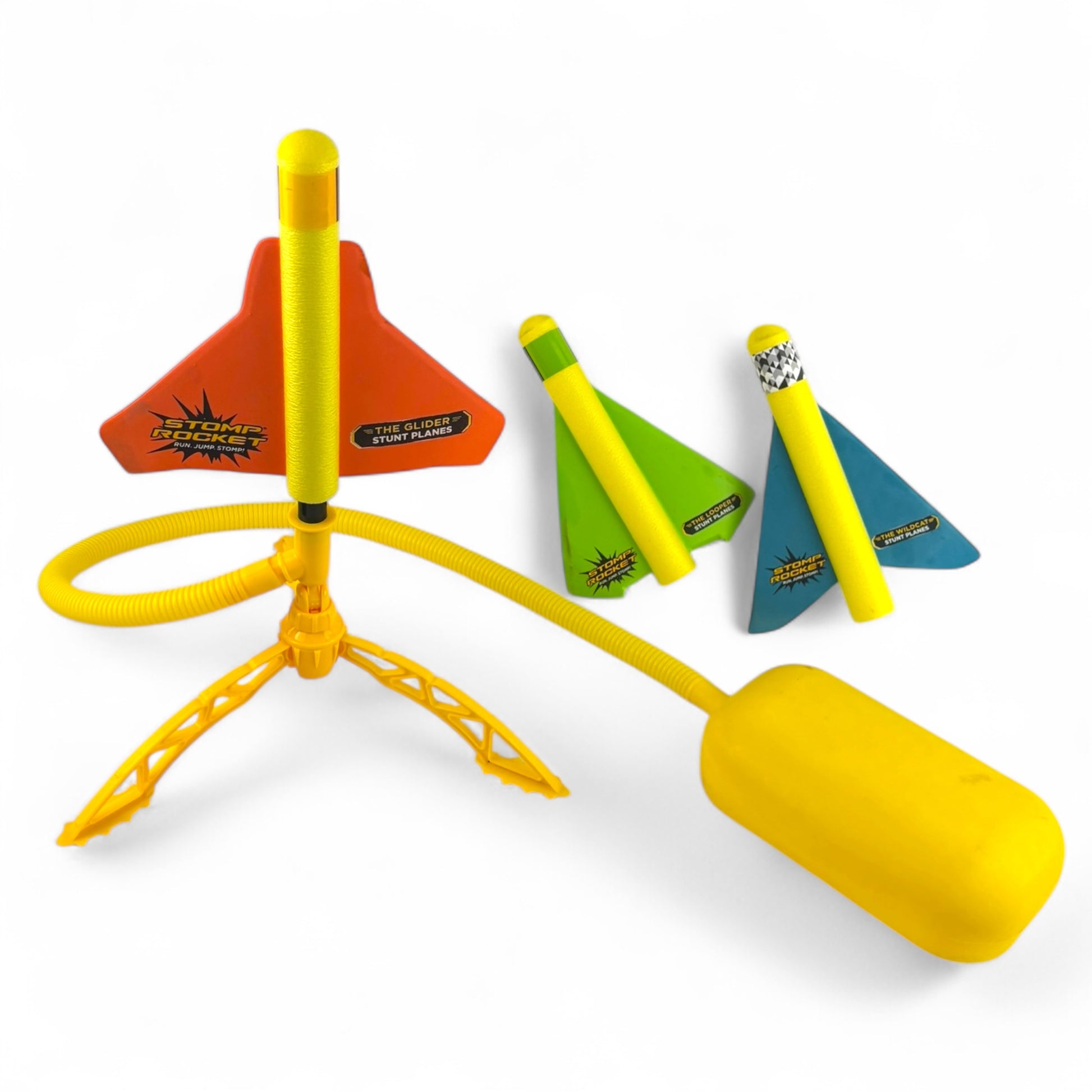 Stomp Rocket Stunt Plane Launcher Toy for Kids