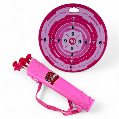 Bow & Arrow Accessory Set - Includes Quiver, Arrows, & Target Board