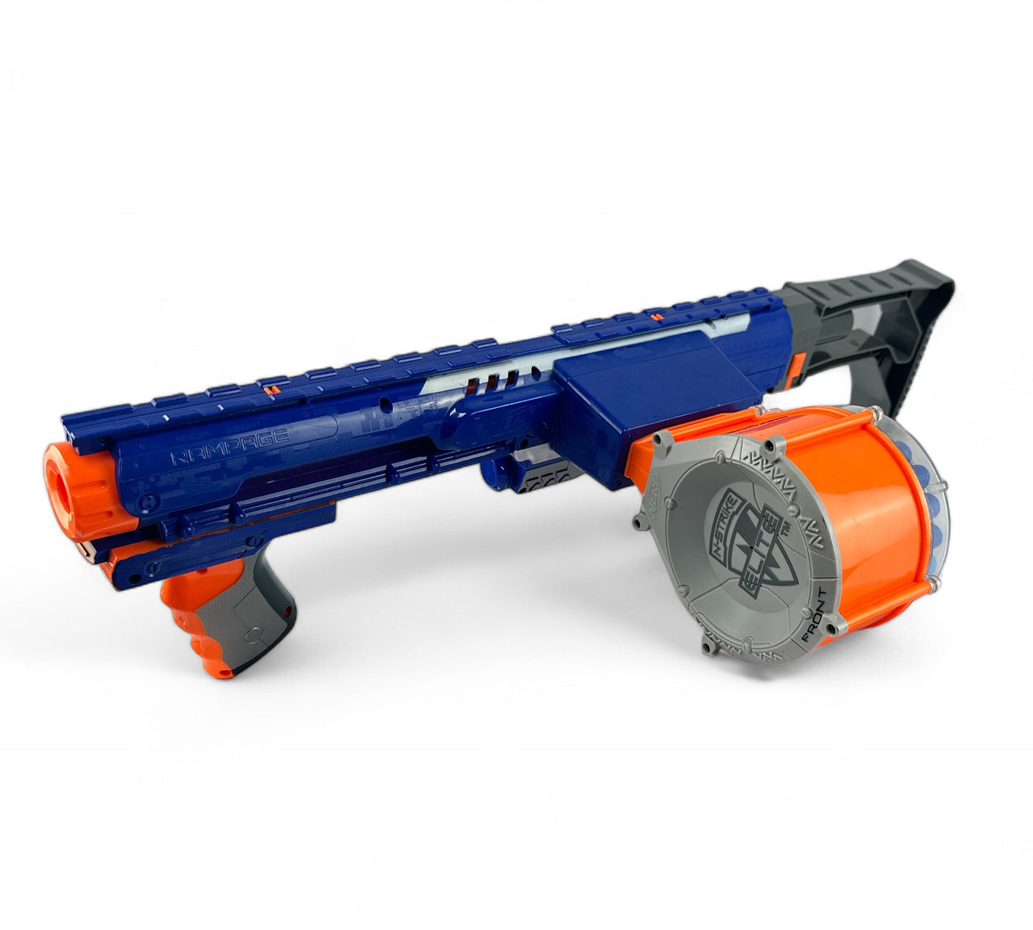 NERF Rampage N-Strike Elite Toy Blaster with 25 Dart Drum Slam Fire