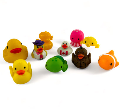 Bath Tub Rubber Animal Set