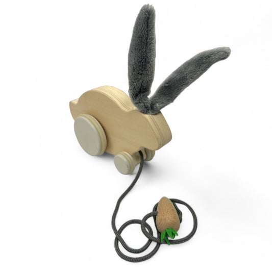 Rabbit on Wheels Pull Toy