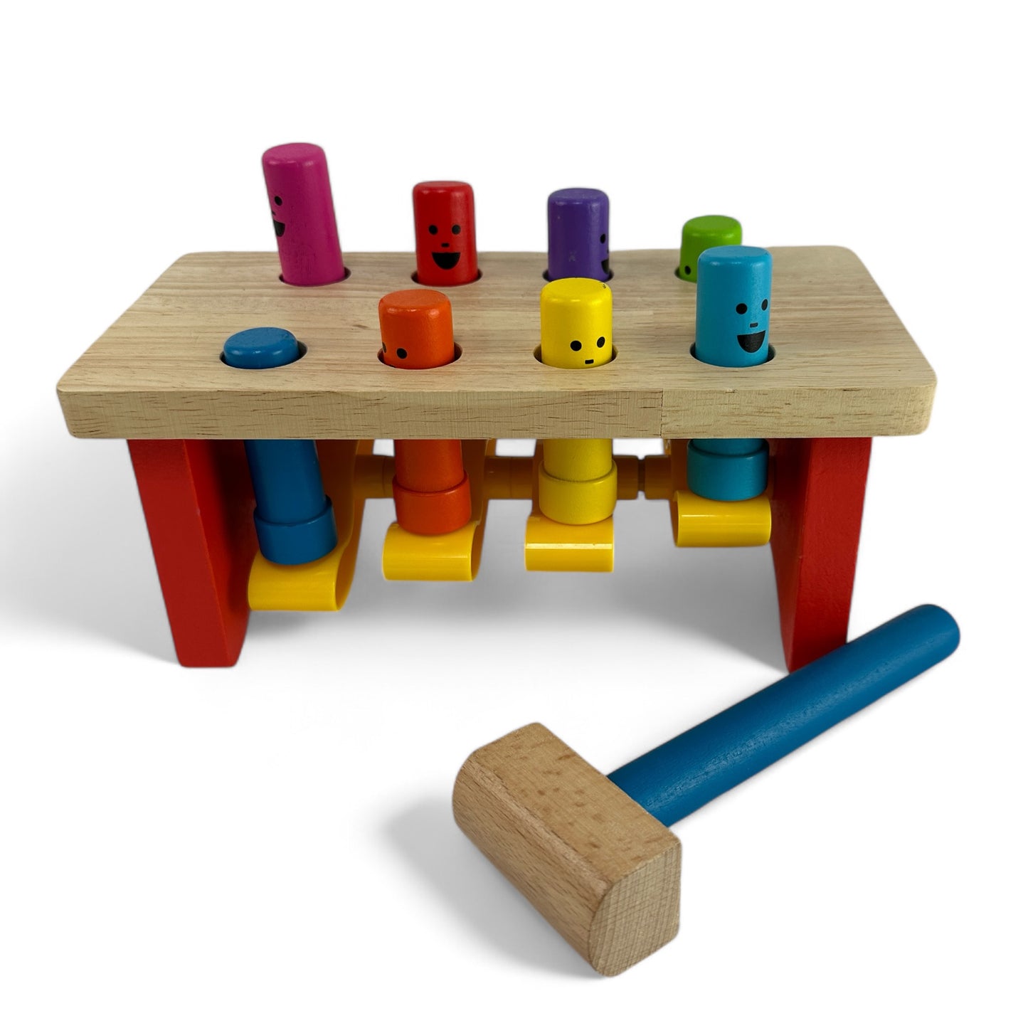 Deluxe Pounding Bench Wooden Toy With Mallet