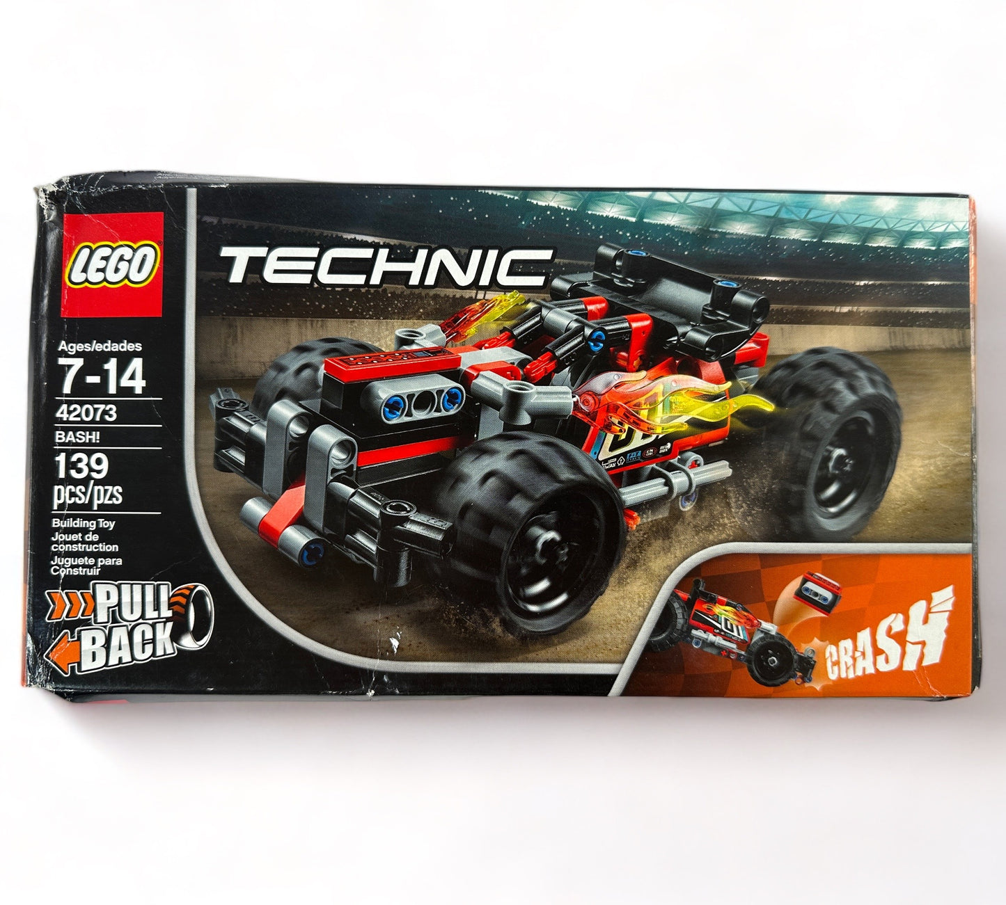 Technic WHACK! Building Kit with Pull Back Toy Stunt Car