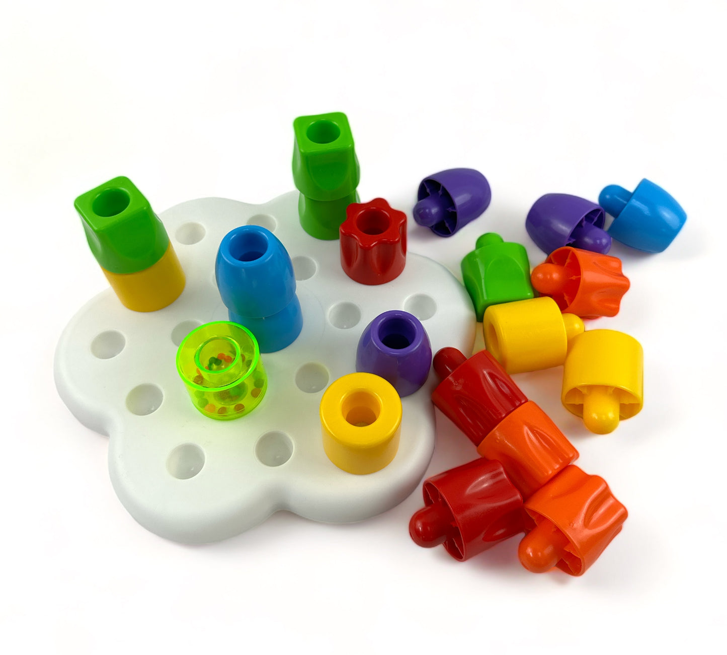 My First Building Blocks Set Stackable Pegs