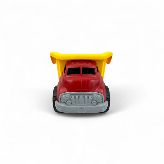 Dump Truck in Yellow and Red
