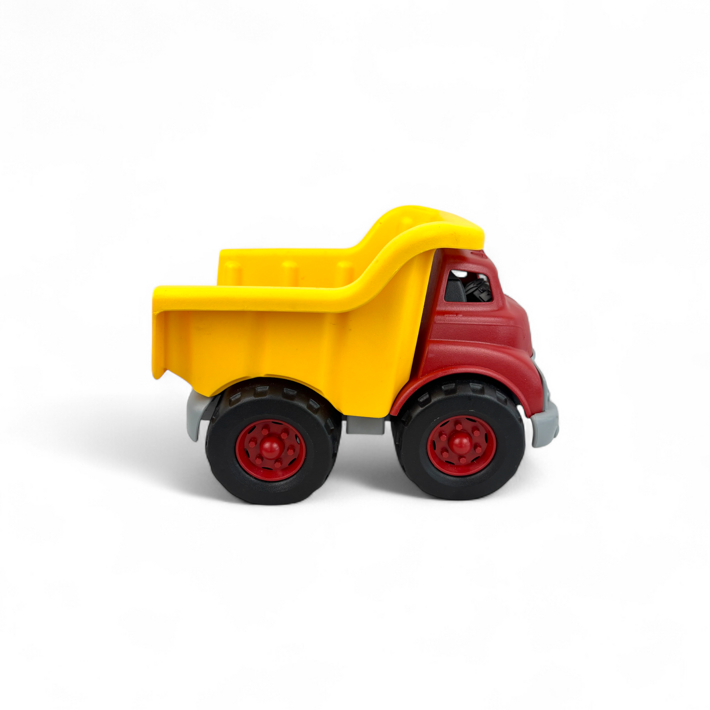 Dump Truck in Yellow and Red