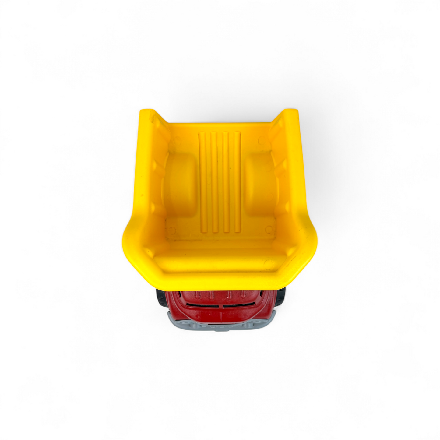 Dump Truck in Yellow and Red