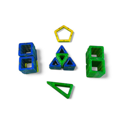 87-Piece Magnetic Tile Pack (Squares, Triangle)
