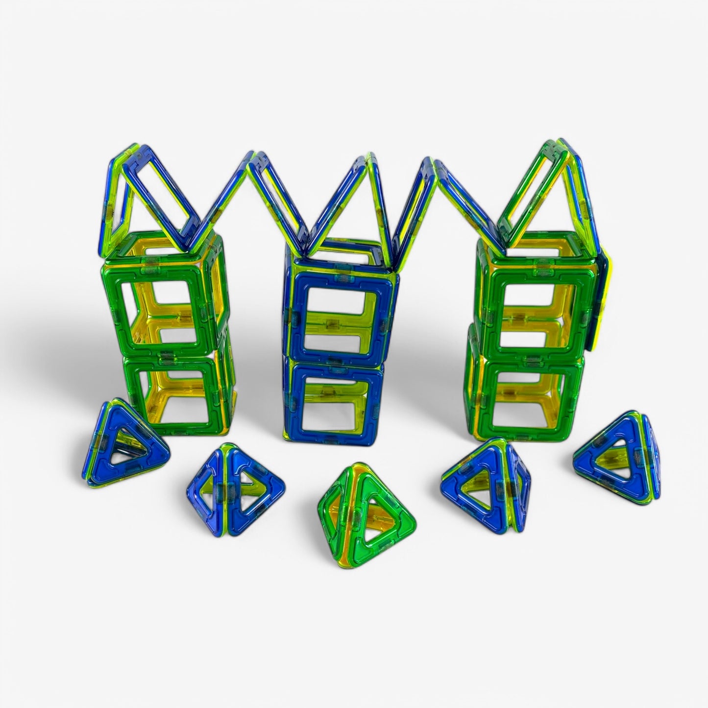 87-Piece Magnetic Tile Pack (Squares, Triangle)