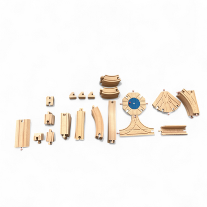 Wooden Railway Train Set