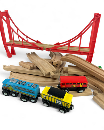 Train Set with Bridge