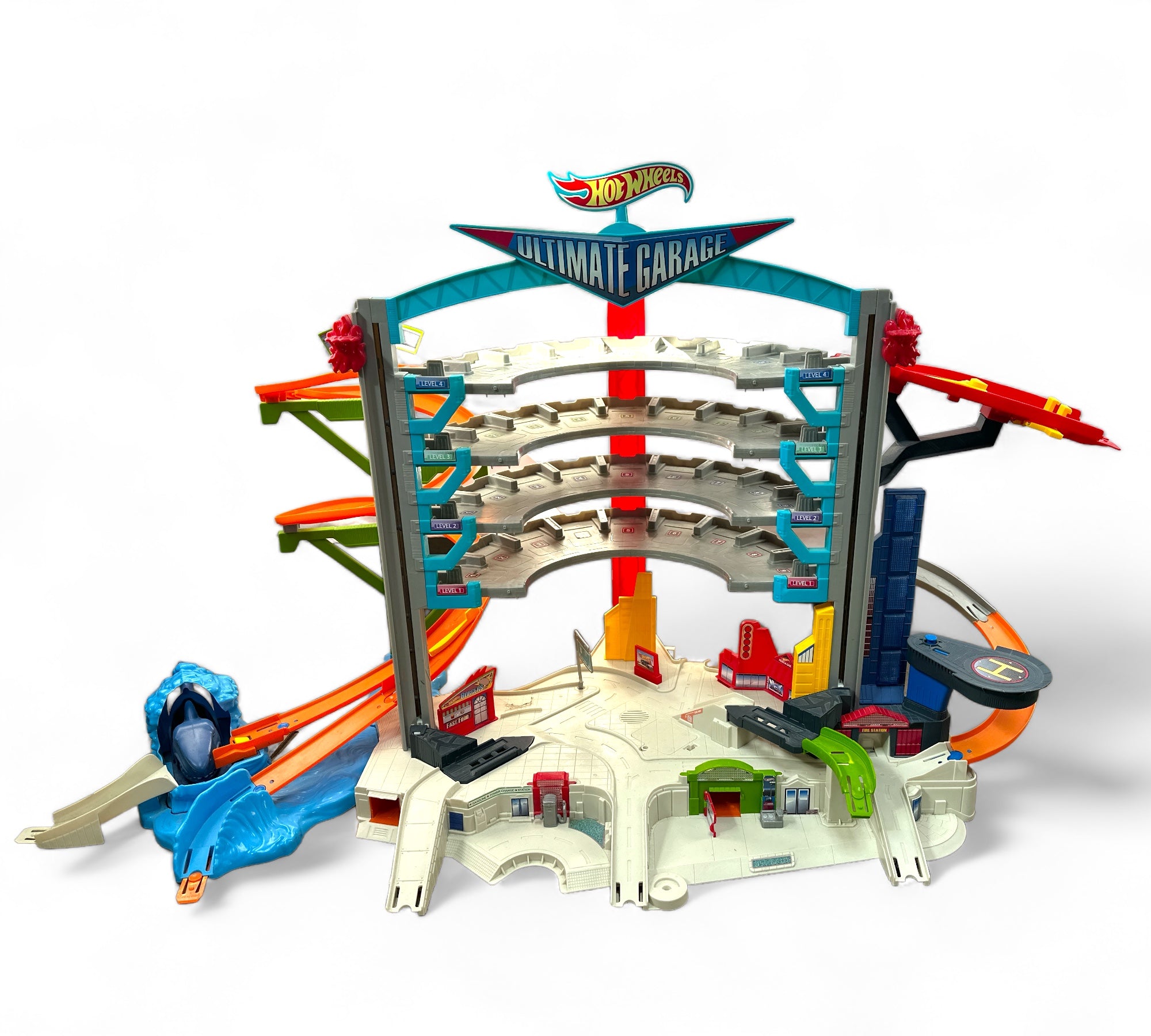 Hot wheels shark garage on sale