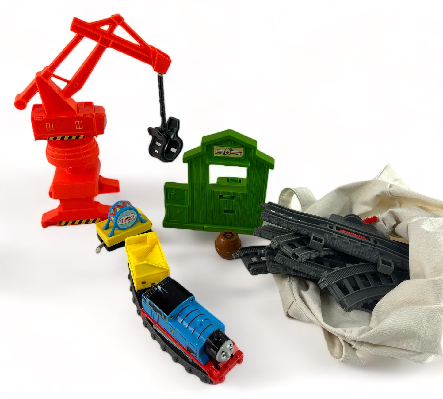 Cassia Crane & Cargo Set, motorized train and track set