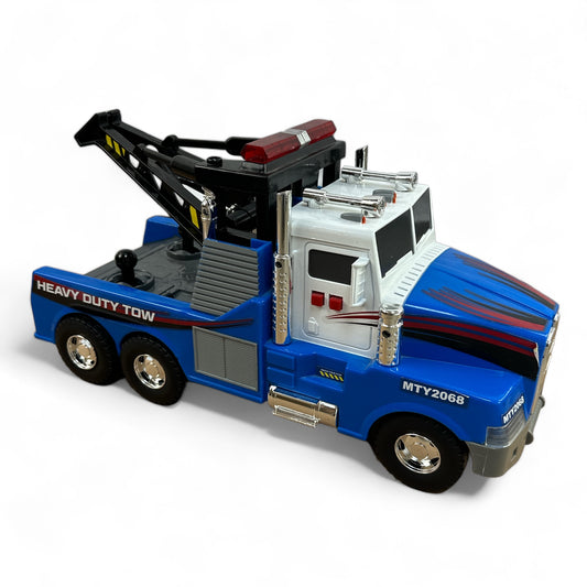 Motorized Tow Truck Toy w/Lights & Sounds