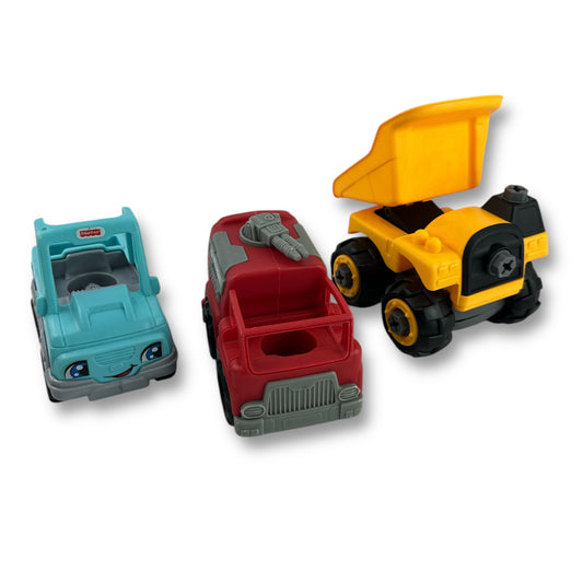 Utility Monster Truck 3-Pack (Fire Truck, Dump Truck, Truck)