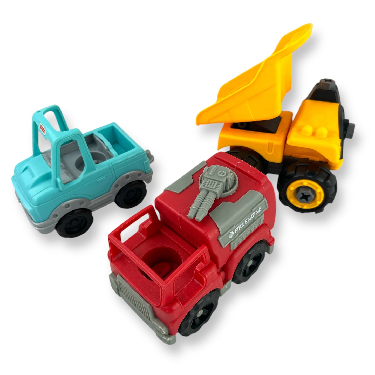 Utility Monster Truck 3-Pack (Fire Truck, Dump Truck, Truck)