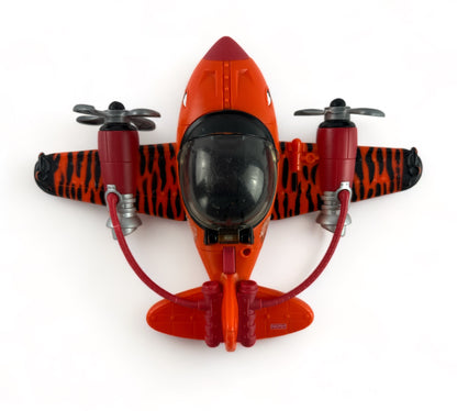 Imaginext Sky Racer Orange Flying Tiger Shark Plane