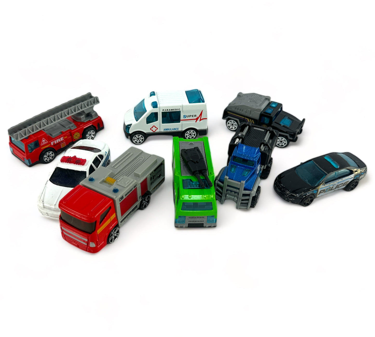 Fire, Police and Rescue 8 Pack Set
