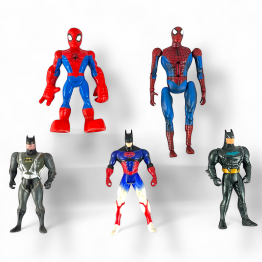 Super Hero Action Figure 5-Pack, with Batman & Spiderman
