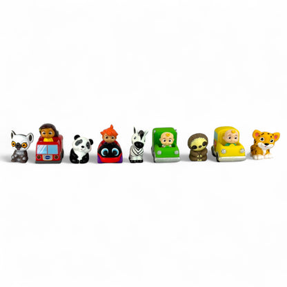 Vehicle 4-Pack + Wild Animal 5-Pack Bundle
