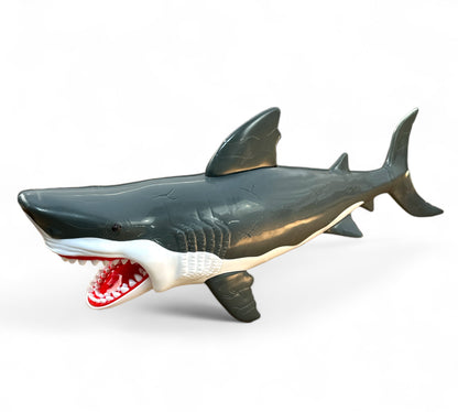 20” Inch Great White Shark Chomping Toy With Light Up Eyes