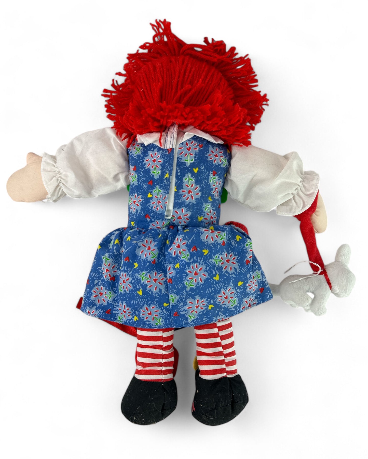 Talking Raggedy Ann Dress Up Zipper Buckle Plush Doll with Dog