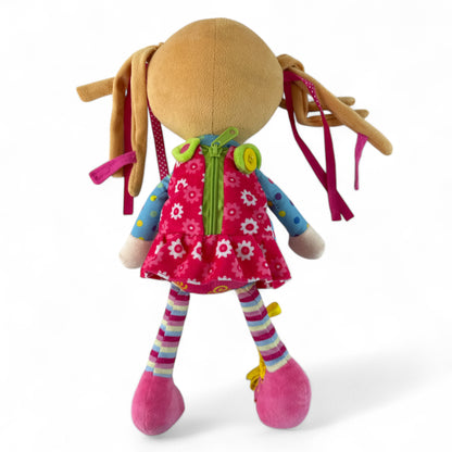 Sugar Snap Plush Learn to Dress Doll for Toddlers