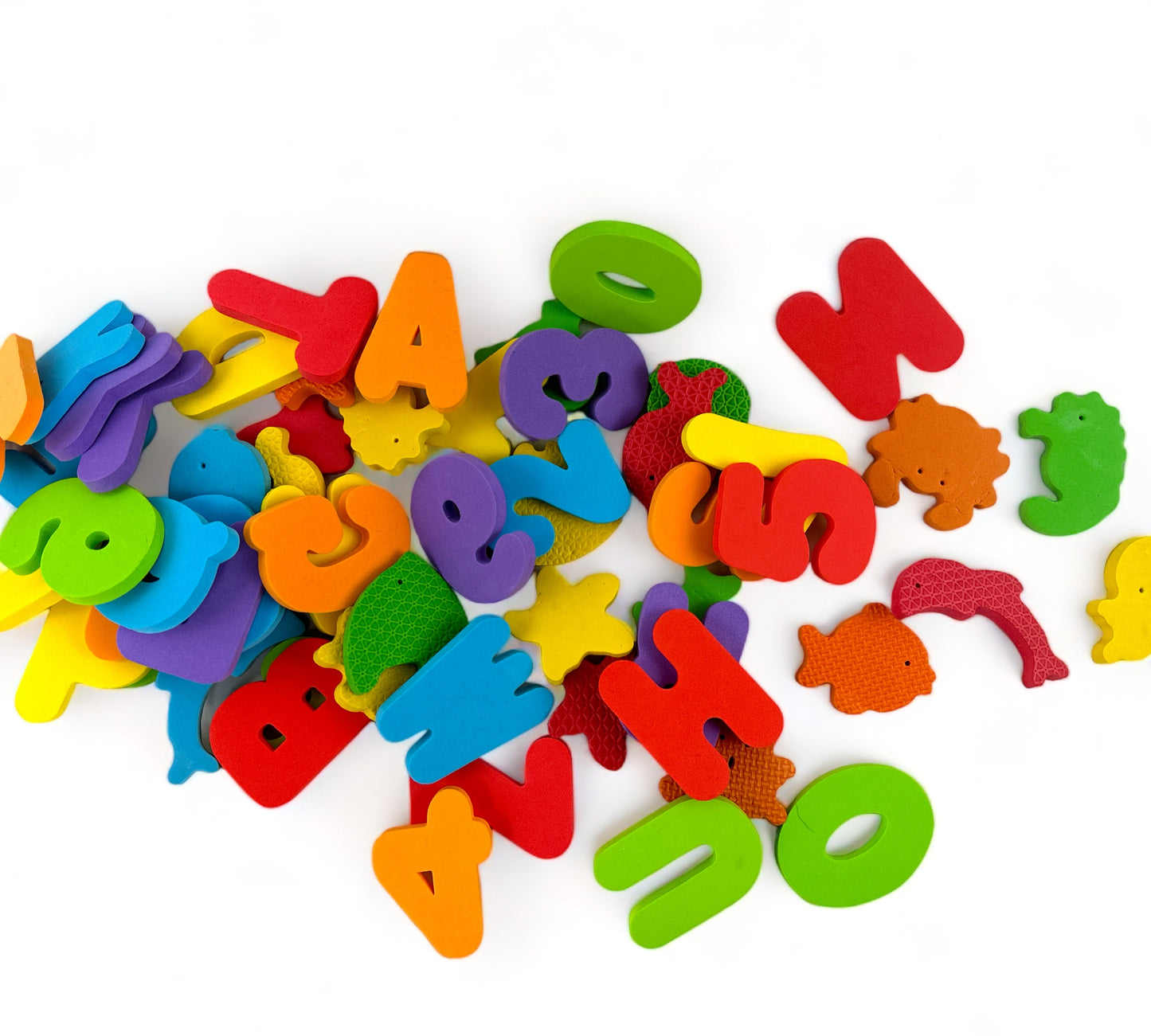 Variety Bag of Letters, Numbers ands Shapes for Bathtime