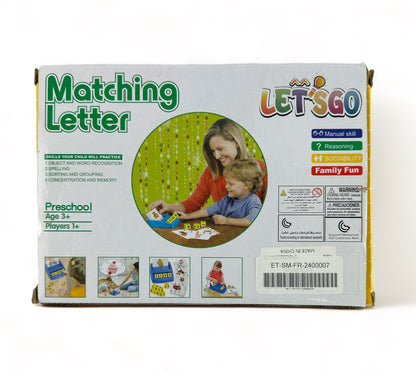 Matching Letter Tray and Letter Cube Set