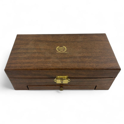 Vintage Poker Chest Set - Chips, Dice, Cards, & Bar & Cup