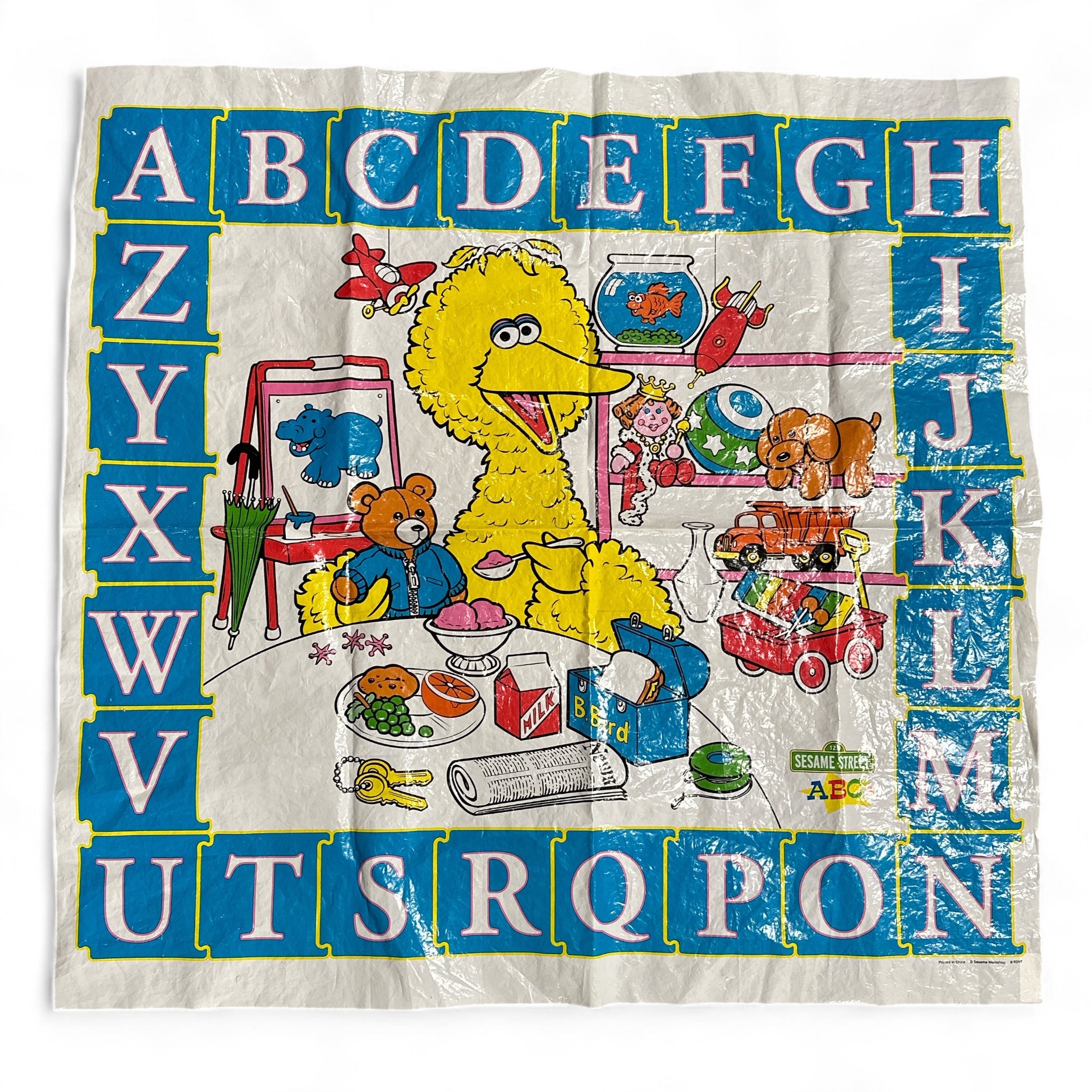 Big Bird Vinyl Mat for ABC Alphabet Board Baby Play