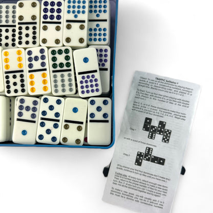 Double Fifteen Color Dots Dominoes