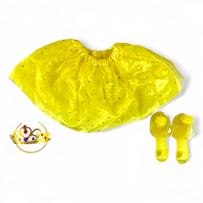 Yellow Princess Costume Pack with Matching Tiara & Shoes
