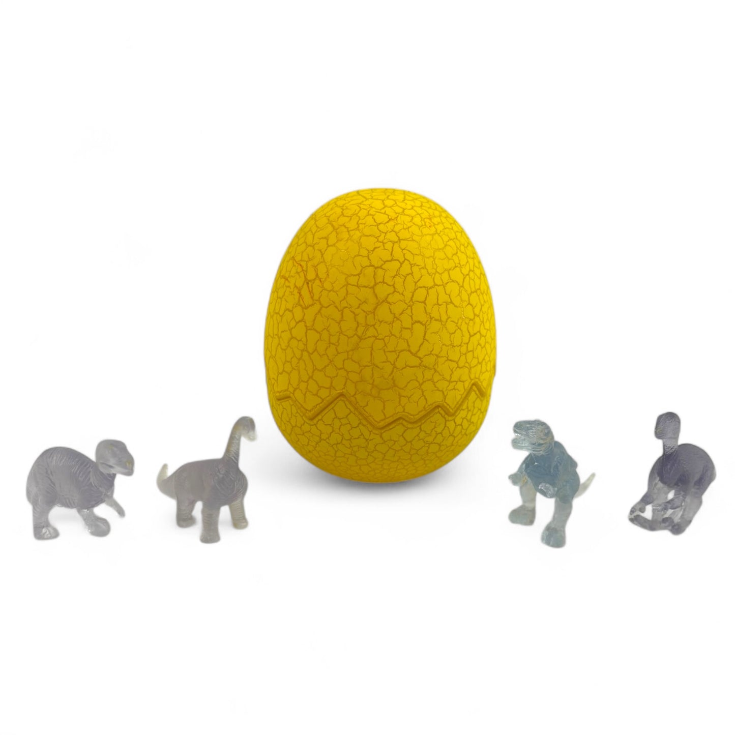 Holographic Dinosaur 4-Pack With Fossilized Dino Egg Case
