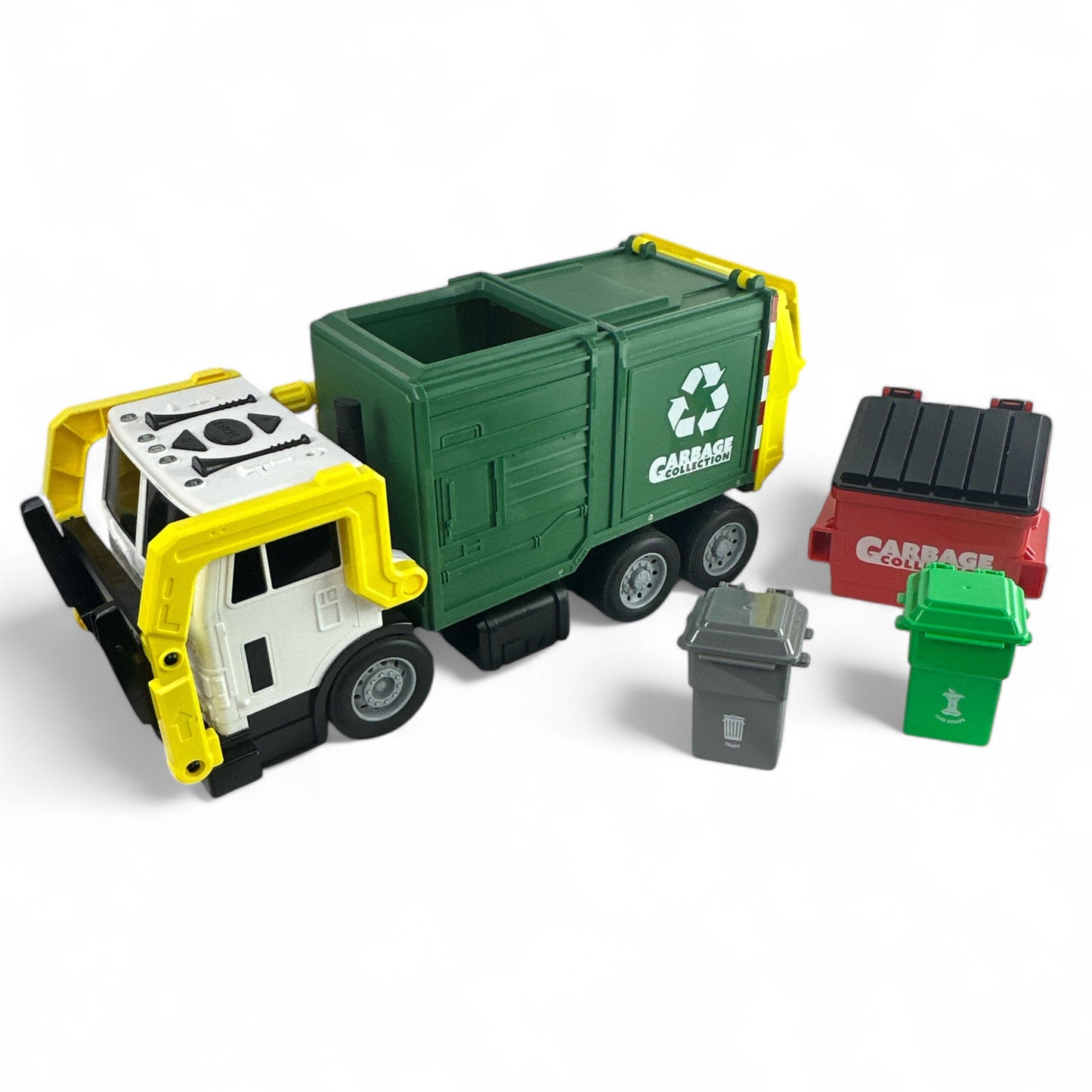 Large Friction Powered Garbage Truck Toy Set