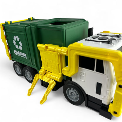 Large Friction Powered Garbage Truck Toy Set