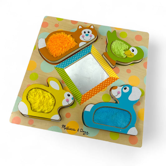 First Play Touch & Feel Peek-a-Boo Pets Puzzle