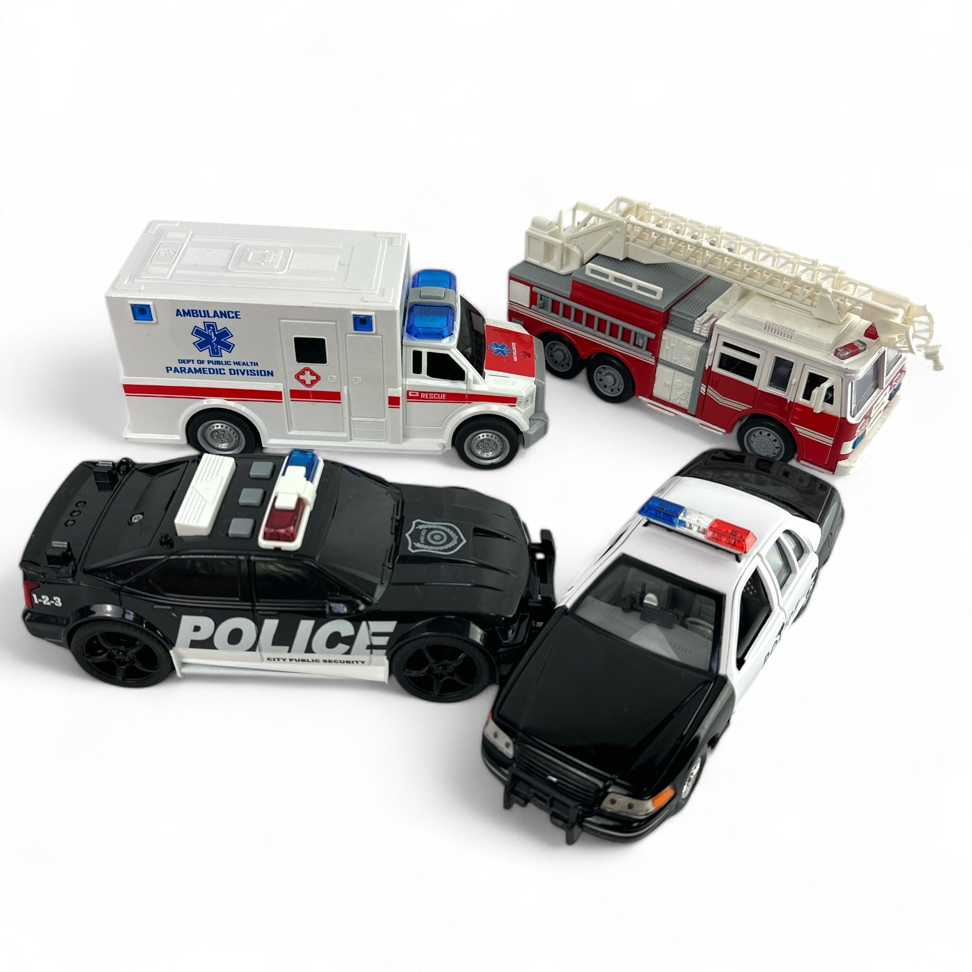 Emergency Toy Vehicle set