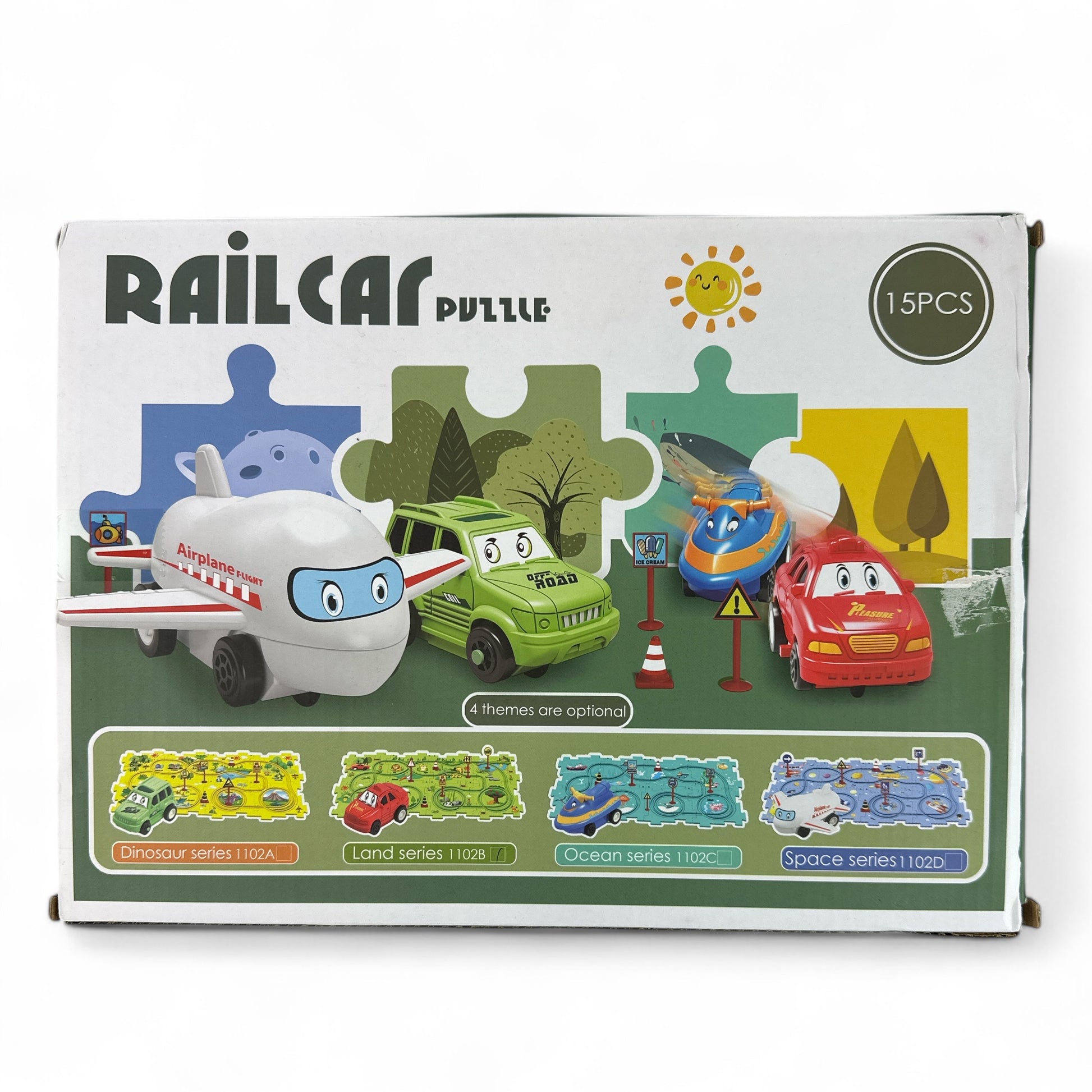 Puzzle Track Car Playset