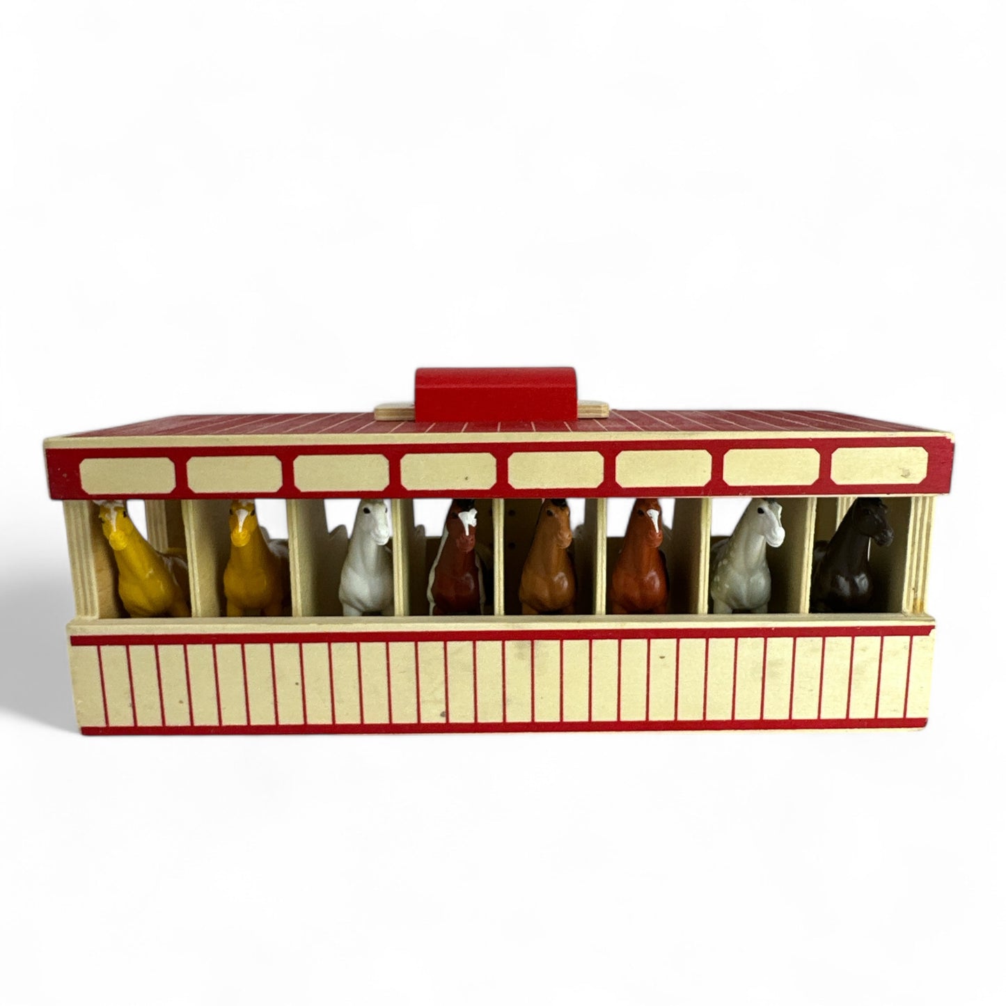 Take-Along Show-Horse Stable With Wooden Barn Play Set