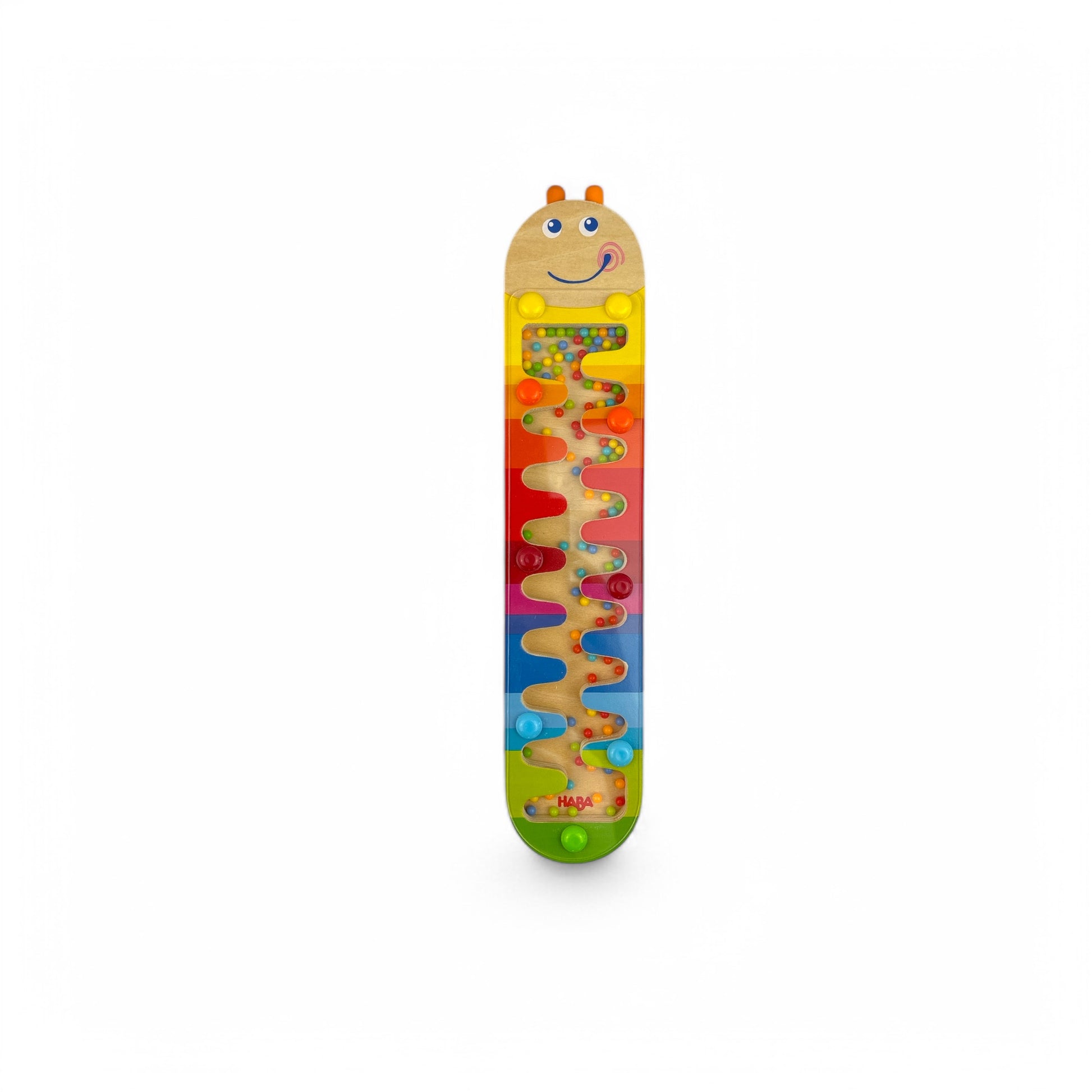 Rainmaker Wormy - Wooden Rainbow Music Shaker Maze