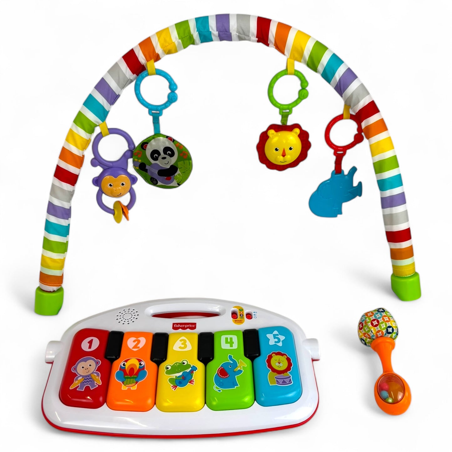 Baby Musical Toy Kick & Play Piano Gym Playmat with Smart Stages Learning, Lights and Sensory Toys