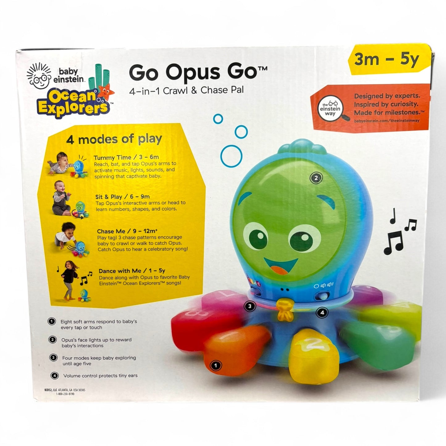 Ocean Explorers Go Opus Go 4-in-1 Crawl & Chase Activity Learning Toy