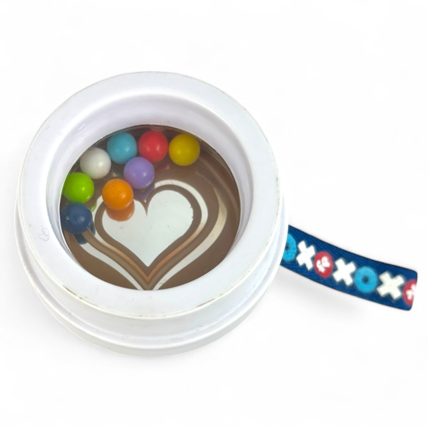 Coffee Cup Teether Rattle for Baby XOXO